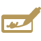 Icon illustration of a bank check